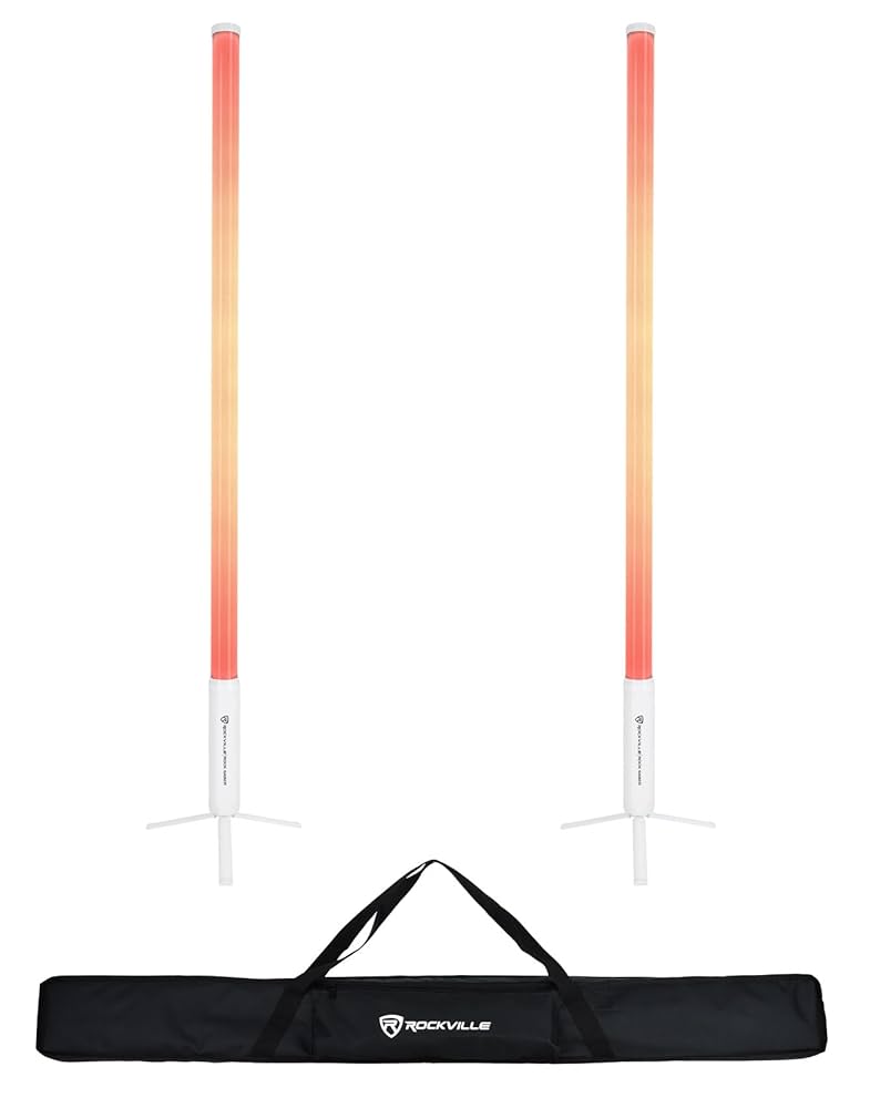 Amazon.com: Rockville 2X Rock Saber White Wireless DMX DJ